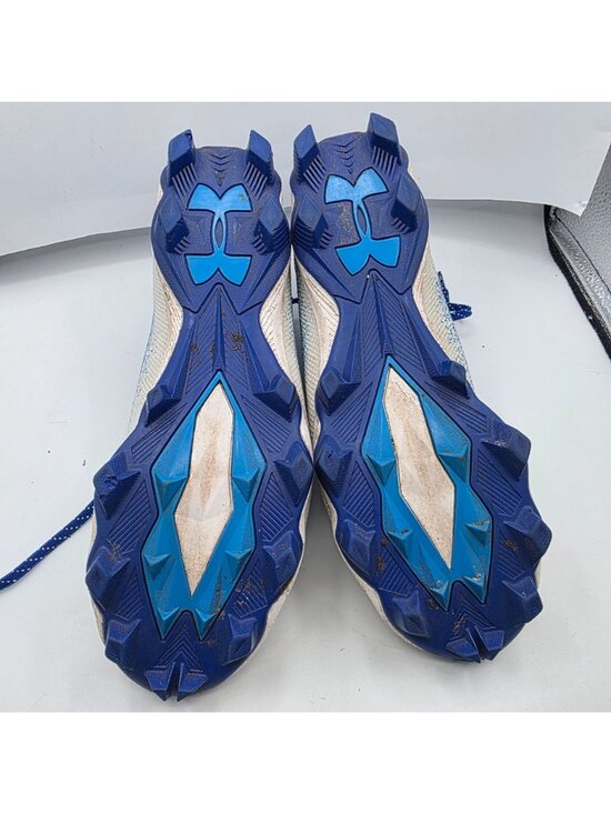 Under Armour Spotlight Franchise 2.0 Mens Size 10.5 Blue White Football Cleats main image 10